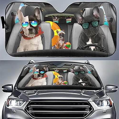 Holiday Vacation French Bulldog Driver Front Window Windshield Sunshade Pet Dog Auto Sun Shade Animal Sunshade Automotive Outdoo
Holiday Vacation French Bulldog Driver Front Window Windshield Sunshade Pet Dog Auto Sun Shade Animal Sunshade Automotive Outdoo