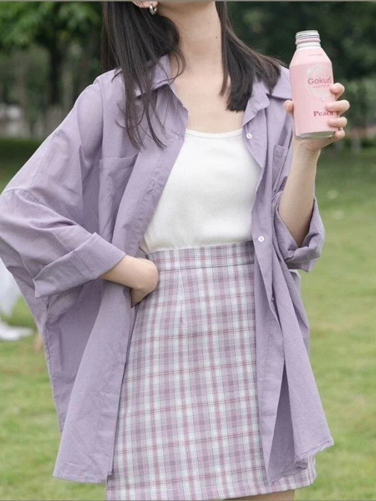 Davestis Casual Long Sleeve Shirts Cardigan Buttoned Female Shirts Harajuku Fashion Elegant Blouses 2023 Autumn New Loose Blouse
Davestis Casual Long Sleeve Shirts Cardigan Buttoned Female Shirts Harajuku Fashion Elegant Blouses 2023 Autumn New Loose Blouse