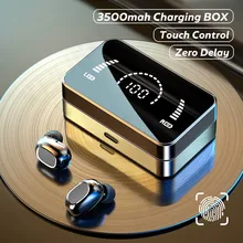 TWS Wireless Bluetooth Headphones HD Mirror Screen LED Display Earphones with 3500mAh Charging Box 9D HIFI Stereo Earbud Headset
TWS Wireless Bluetooth Headphones HD Mirror Screen LED Display Earphones with 3500mAh Charging Box 9D HIFI Stereo Earbud Headset