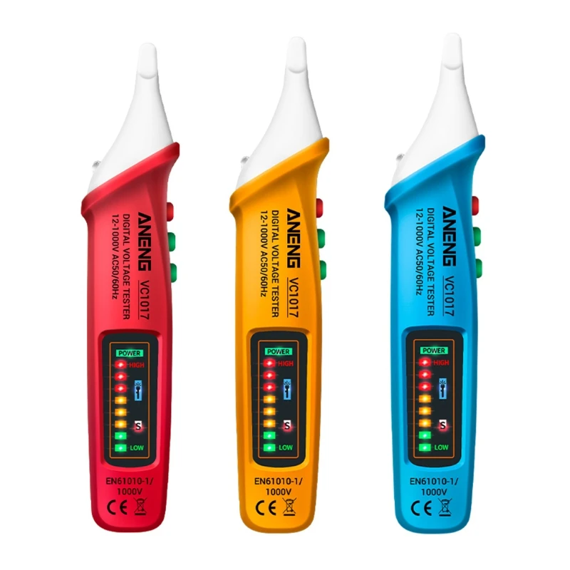ANENG- VC1017 AC Voltage Detector Tester Meter 12V-1000v Non-contact Pen Style Electric Indicator LED Voltage Pen Drop Shipping
ANENG- VC1017 AC Voltage Detector Tester Meter 12V-1000v Non-contact Pen Style Electric Indicator LED Voltage Pen Drop Shipping