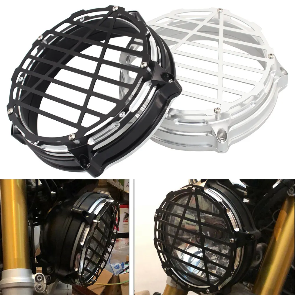 

Motorcycle Accessory 7" LED Headlight Protection Guard Cover Bezel Trim Ring For BMW R Nine T R NINE T R9T Scrambler 2014-2020