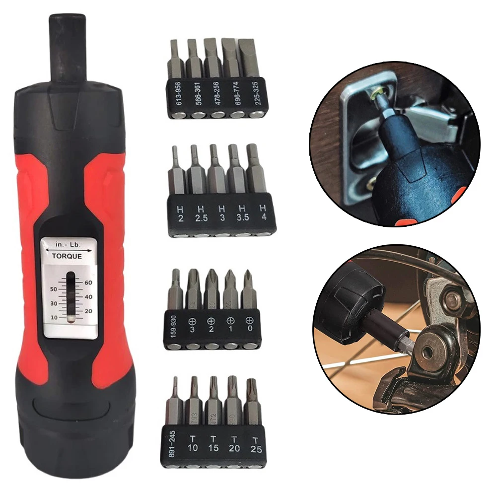 Torque Driver Screwdriver Manual Preset 1/4" Non-Slip 10-65" Lbs Drive Wrench Preset Adjustable Manual Torque Driver Hand Tools
Torque Driver Screwdriver Manual Preset 1/4" Non-Slip 10-65" Lbs Drive Wrench Preset Adjustable Manual Torque Driver Hand Tools
