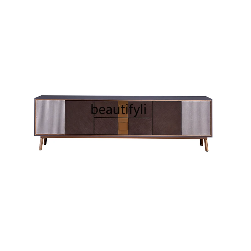 Light Luxury TV CabinetTea Table Combination Living Room Simple Modern Floor Cabinet Master Bedroom Room Hong Kong Style Cabinet
Light Luxury TV CabinetTea Table Combination Living Room Simple Modern Floor Cabinet Master Bedroom Room Hong Kong Style Cabinet