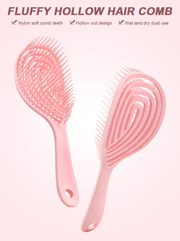 

Scalp Massage Combs Hollow Out Hair Brush Hair Styling Detangler Fast Blow Drying Detangling Tool Wet Dry Curly Hair