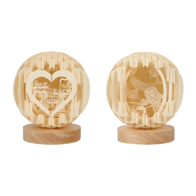 Desktop Paper Carving Light Ball Glowing Led Lamps Festival Holiday New Year new
Desktop Paper Carving Light Ball Glowing Led Lamps Festival Holiday New Year new