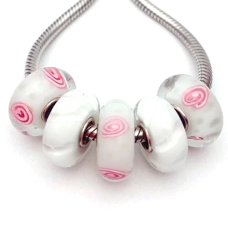 YG939 5X 100% Authenticity S925 Sterling Silver Beads Murano Glassbeads NEW Fit European Charms Bracelet Diy Jewelry Lampwork
YG939 5X 100% Authenticity S925 Sterling Silver Beads Murano Glassbeads NEW Fit European Charms Bracelet Diy Jewelry Lampwork