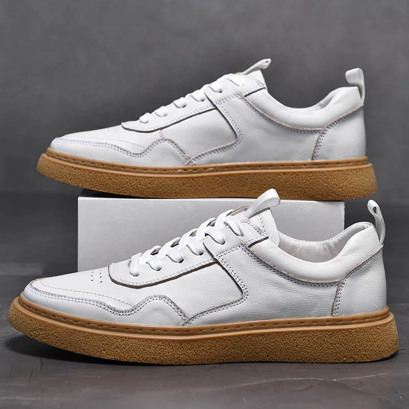 2023 New Fashion Men's Casual Shoes Genuine Leather Flats Sneakers Male Size 36-46 Luxury Brand Platform Shoes For Men Hot Sale
2023 New Fashion Men's Casual Shoes Genuine Leather Flats Sneakers Male Size 36-46 Luxury Brand Platform Shoes For Men Hot Sale