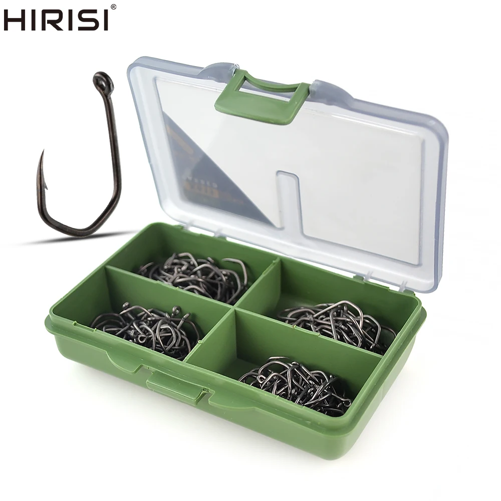 200pcs Carp Fishing Hooks Barbed Pinpoint Claw Hooks PTFE Coating High Carbon Stainless Steel Eyed Fish Hooks With Box X611
200pcs Carp Fishing Hooks Barbed Pinpoint Claw Hooks PTFE Coating High Carbon Stainless Steel Eyed Fish Hooks With Box X611