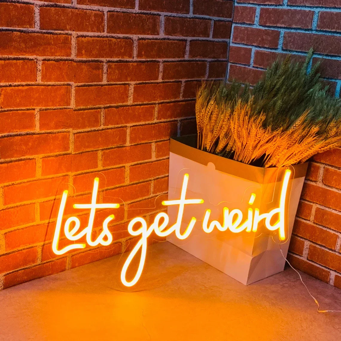 Custom Let's Get Weird Neon Sign Bedroom Gaming Room Wall Decor Bar Club Decor Home Led Art Neon Gift 
Custom Let's Get Weird Neon Sign Bedroom Gaming Room Wall Decor Bar Club Decor Home Led Art Neon Gift