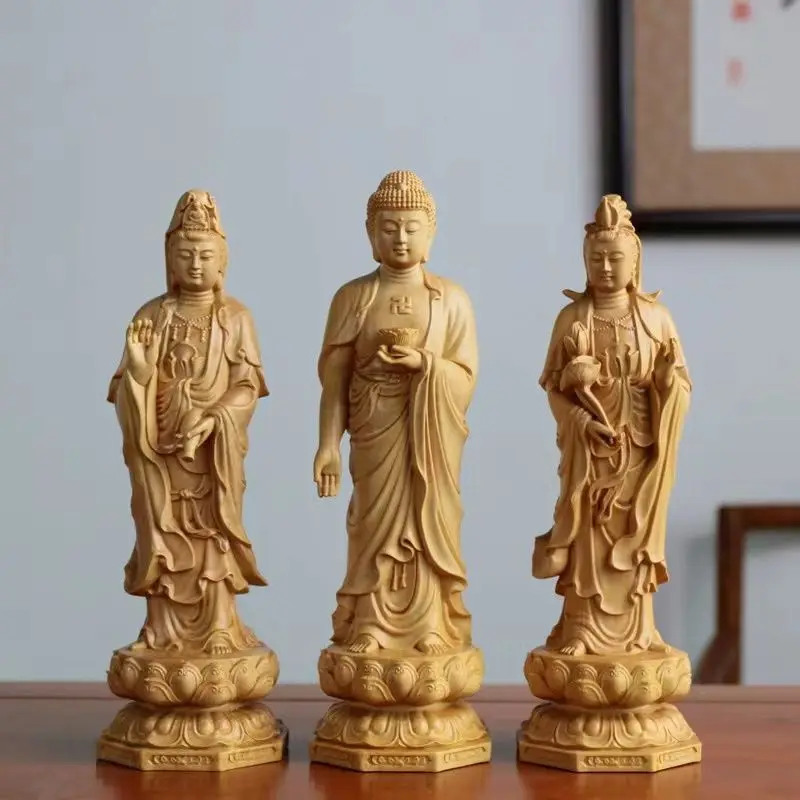 Boxwood Carving Western Three Saints Amitabha Buddha Da Shengjie Guanyin Bodhisattva Home Home Furnishing Decor
Boxwood Carving Western Three Saints Amitabha Buddha Da Shengjie Guanyin Bodhisattva Home Home Furnishing Decor