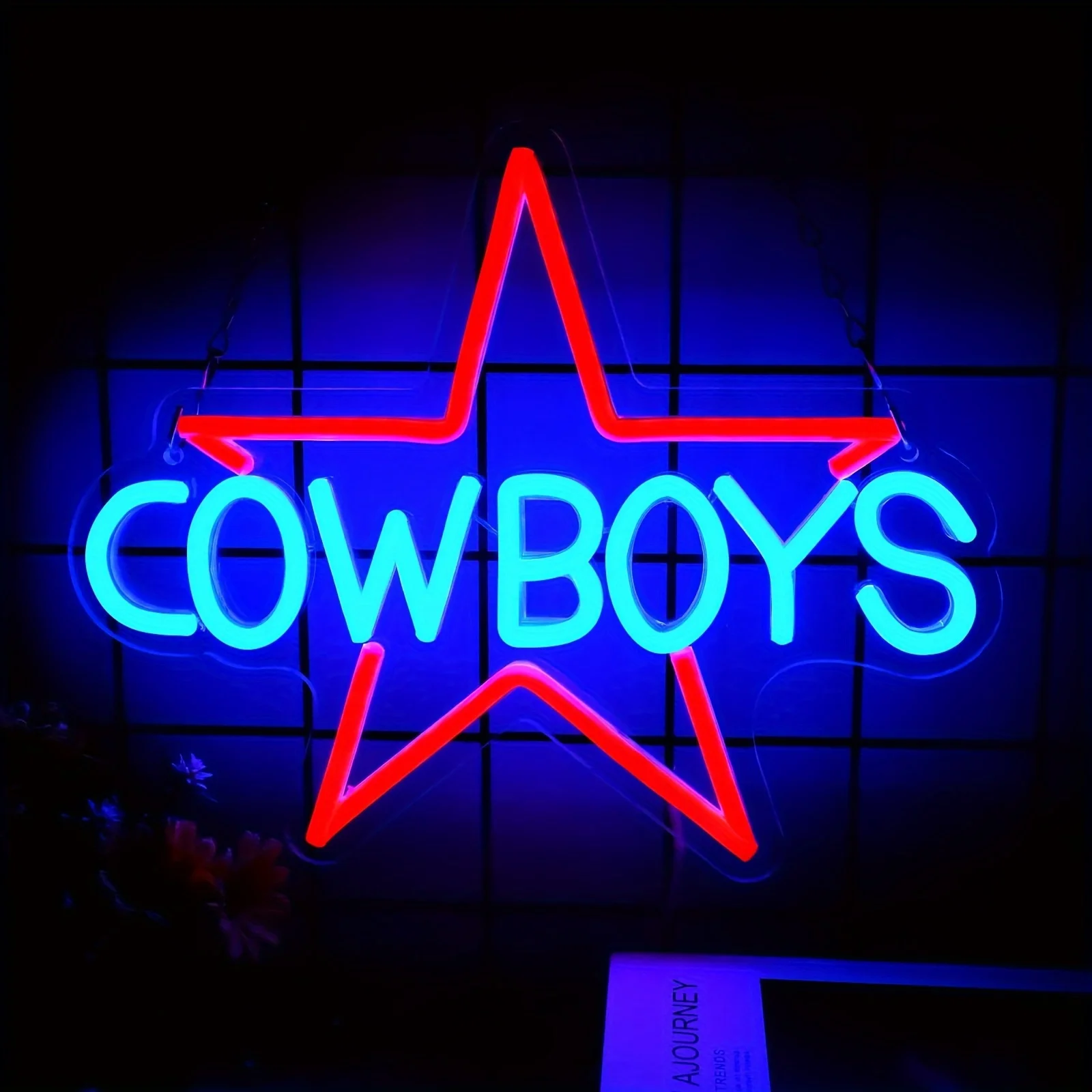 Cowboy Pentagram Neon Sign USB Powered Dallas LED Neon Lights for Party, Bar, Family Gathering, Candy Shop Art Decoration, Game 
Cowboy Pentagram Neon Sign USB Powered Dallas LED Neon Lights for Party, Bar, Family Gathering, Candy Shop Art Decoration, Game