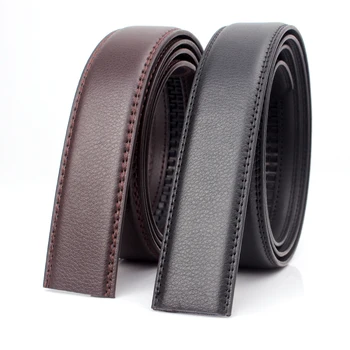 Large Size Belt No Buckle for Automatic Buckle Genuine Leather Belts Without Buckle for Men Women No Buckle 3.5cm Wide 150 160cm
