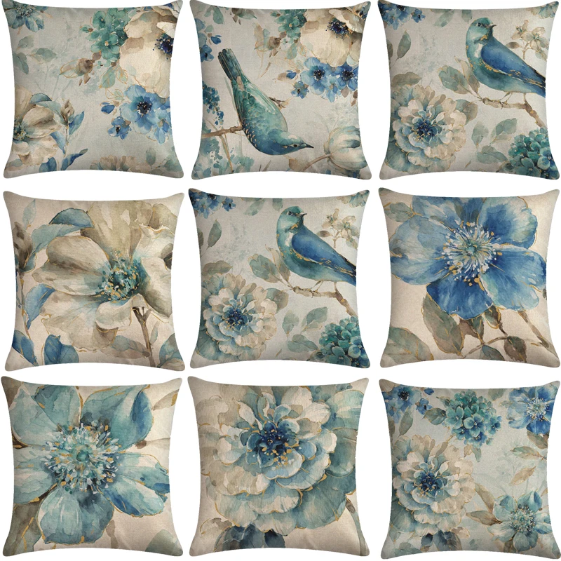 Cotton Linen Birds And Flowers Sofa Decorative Cushion Cover Pillow Pillowcase 45*45 Throw Pillow Home Decor Pillowcover 40622
Cotton Linen Birds And Flowers Sofa Decorative Cushion Cover Pillow Pillowcase 45*45 Throw Pillow Home Decor Pillowcover 40622