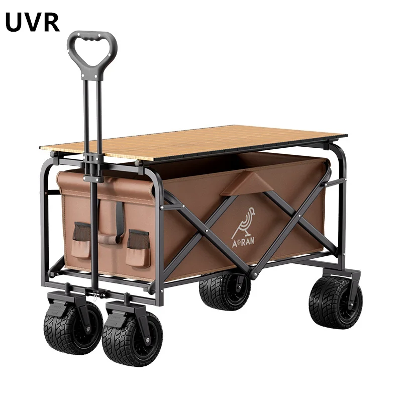 

UVR Outdoor Camping Cart Stall Camping Cart Portable Folding Outdoor Camping Hand Pulled Fashionable and Simple Small Trailer