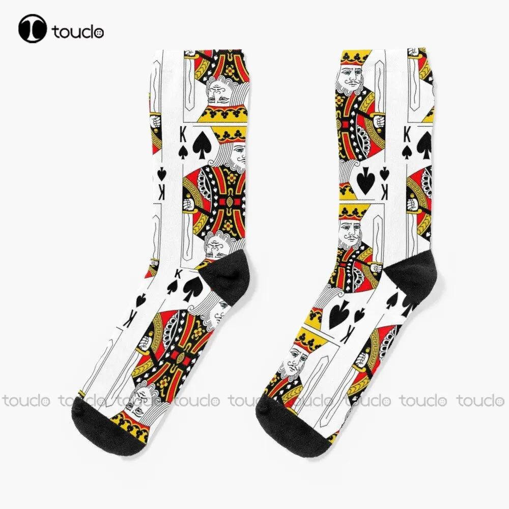 King Of Spades Classic Card Deck Casino Poker K Spades Socks Cycling Socks Christmas New Year Gift Custom Gift Streetwear Funny
King Of Spades Classic Card Deck Casino Poker K Spades Socks Cycling Socks Christmas New Year Gift Custom Gift Streetwear Funny