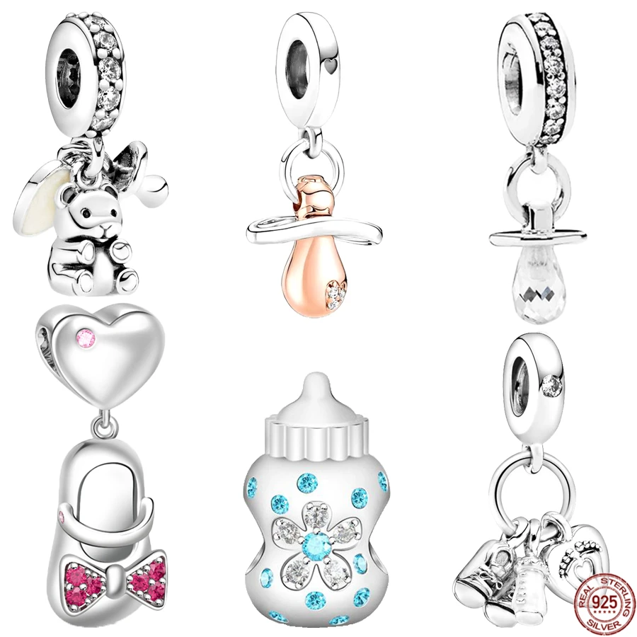 Hot Sale Baby Bottles Nipple Shoes Dangle Charm 925 Sterling Silver Beads Fit Original Pandora Bracelet DIY Fashion Jewelry Gift
Hot Sale Baby Bottles Nipple Shoes Dangle Charm 925 Sterling Silver Beads Fit Original Pandora Bracelet DIY Fashion Jewelry Gift