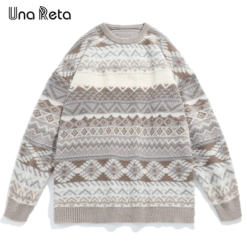 Una Reta Retro Men's Sweater Autumn Winter New Harajuku Couple's Knitted Pullover Tops Hip Hop National Style Pattern Sweaters
Una Reta Retro Men's Sweater Autumn Winter New Harajuku Couple's Knitted Pullover Tops Hip Hop National Style Pattern Sweaters