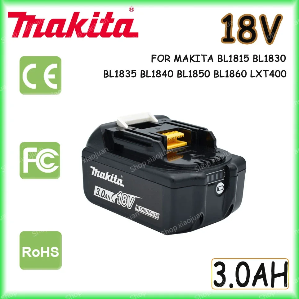 100% Original Makita 18V 3.0Ah Rechargeable Power Tools Battery with LED Li-ion Replacement LXT BL1860B BL1860 BL1850
100% Original Makita 18V 3.0Ah Rechargeable Power Tools Battery with LED Li-ion Replacement LXT BL1860B BL1860 BL1850