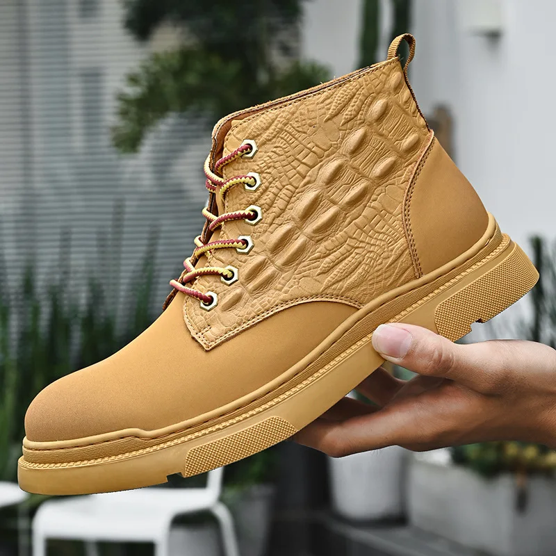 High-end Crocodile Patterned Short Boots Men Autumn Winter 2024 Plush Warm Outdoor Snow Boots Fashion Trendy Sports Casual Shoes
High-end Crocodile Patterned Short Boots Men Autumn Winter 2024 Plush Warm Outdoor Snow Boots Fashion Trendy Sports Casual Shoes