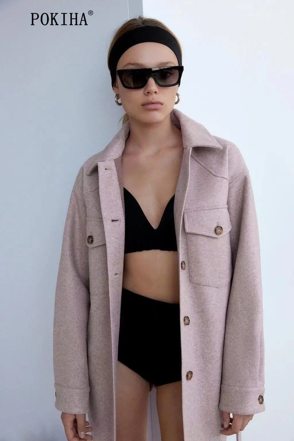 Pokiha New Fashion Women Thick Warm Single Breasted Lace Up Coat Long Sleeve Side Pockets Female Outerwear Chic Overcoat
Pokiha New Fashion Women Thick Warm Single Breasted Lace Up Coat Long Sleeve Side Pockets Female Outerwear Chic Overcoat