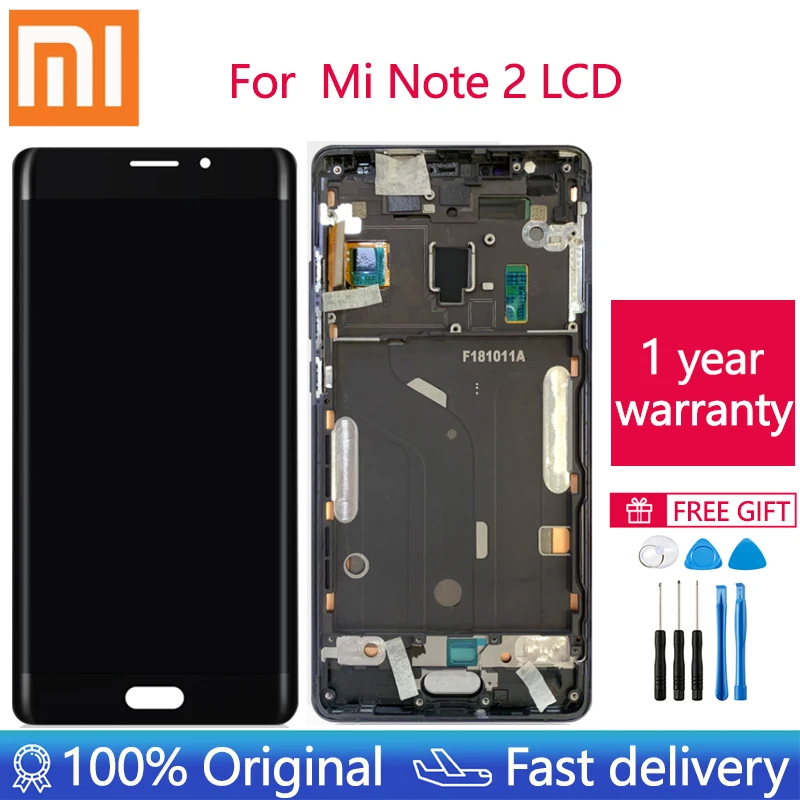 100% Оригинальный Лучший AMOLED ЖК-дисплей для Xiaomi Mi Note 2 стеклянный датчик Сенсорная