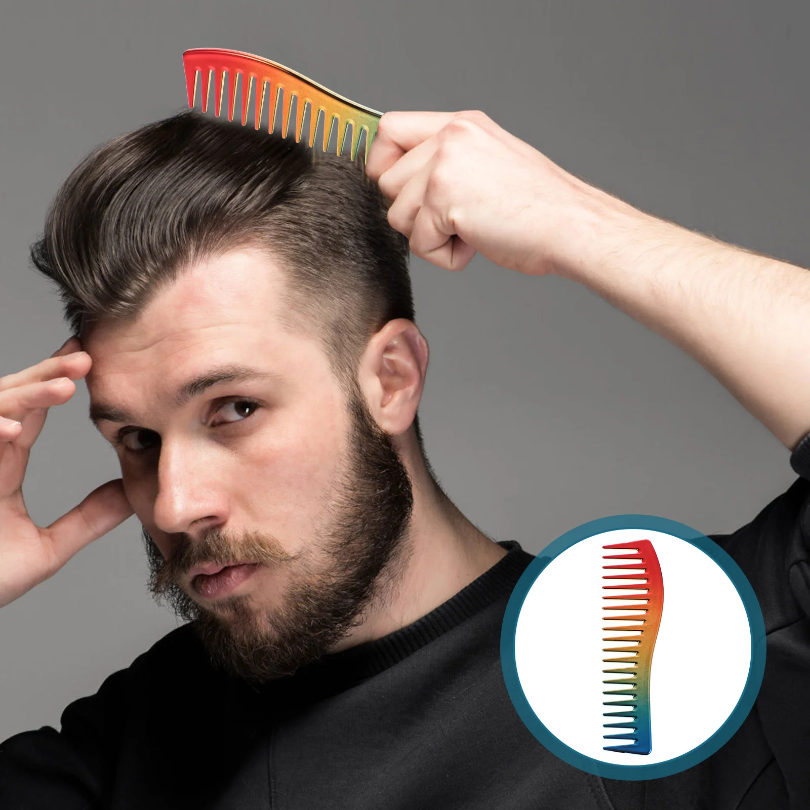 

Oily Hair Comb Hairdressing Smooth Styling for Men Salon Supplies Combs For Men For Men Wide Tooth Stylish Brush