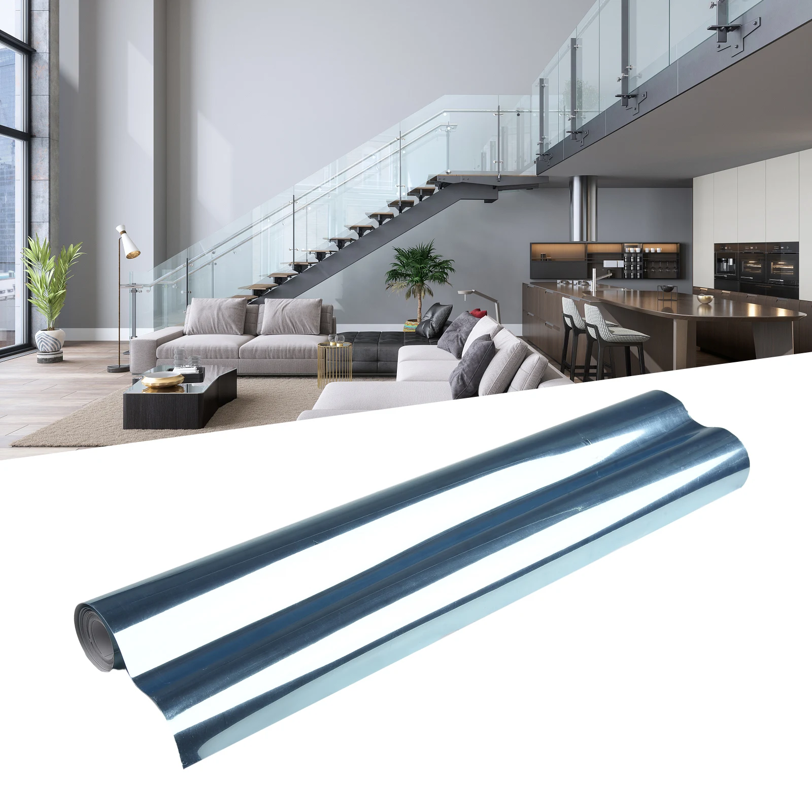 Reflective Surface Mirror Wall Sticker Foil Wall Mirror Mirror PET Self-adhesive 0.1MM Thick 60*200cm 200x60 Cm
Reflective Surface Mirror Wall Sticker Foil Wall Mirror Mirror PET Self-adhesive 0.1MM Thick 60*200cm 200x60 Cm