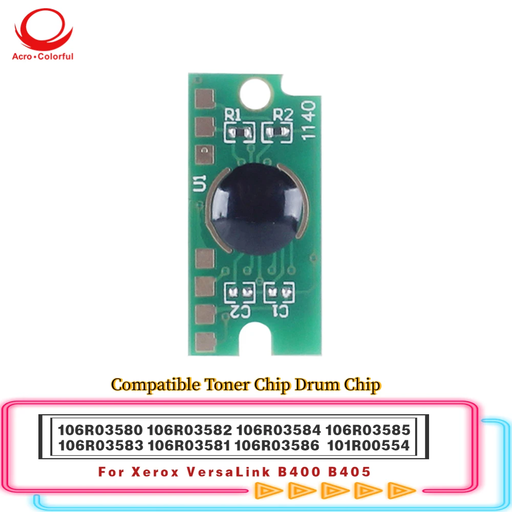 106R03580 106R03582 106R03583 Compatible Toner Chip For Xerox VersaLink B400 B405 Laser Printer Cartridge 106R03584 106R03581
106R03580 106R03582 106R03583 Compatible Toner Chip For Xerox VersaLink B400 B405 Laser Printer Cartridge 106R03584 106R03581