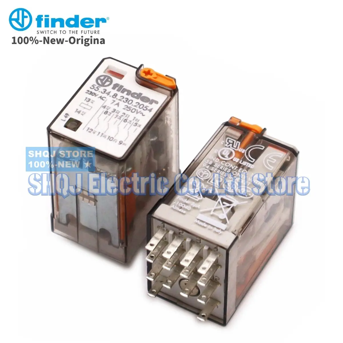 

FINDER 100%-NEW 55.34.8.230.2054 1PCS 230VAC 7A 250V 4CO 14PIN RELAY original