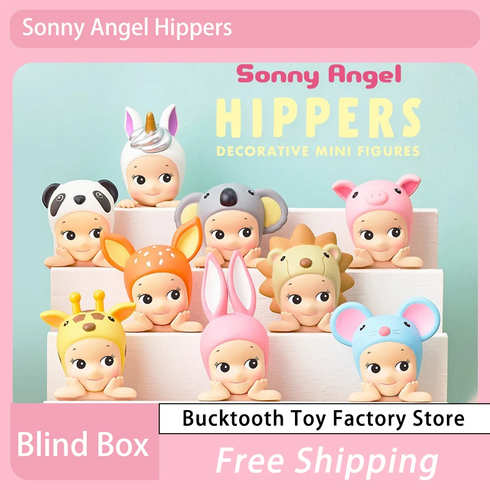 

Sonny Angel Cartoon Series Hippers Blind Box Lying Down Anime Figure Angel Lovely Surprise Box Guess Bag Mystery Box Toys Gifts