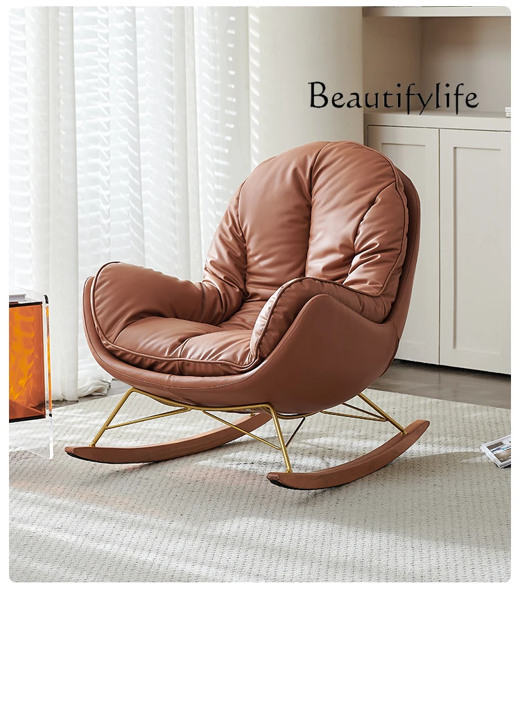 Italian Internet Celebrity Rocking Chair Recliner Adult Home Lazy Leisure Egg Shell Chair Single Sofa
Italian Internet Celebrity Rocking Chair Recliner Adult Home Lazy Leisure Egg Shell Chair Single Sofa