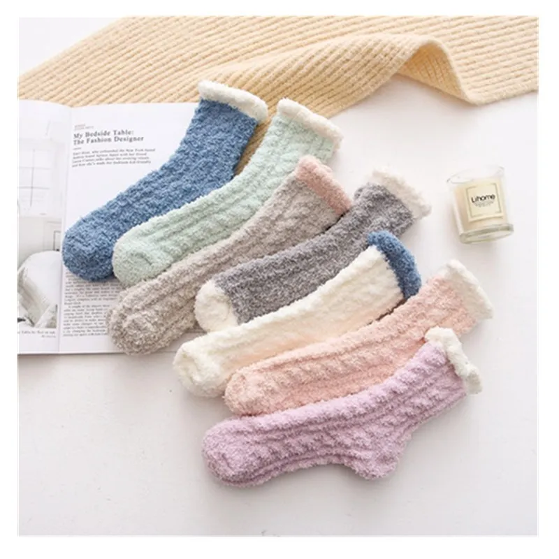 New Cute Autumn Winter Women Cotton Socks Lady Thick Warm Sleeping Floor Middle Tube Socks for Women Wholesale
New Cute Autumn Winter Women Cotton Socks Lady Thick Warm Sleeping Floor Middle Tube Socks for Women Wholesale