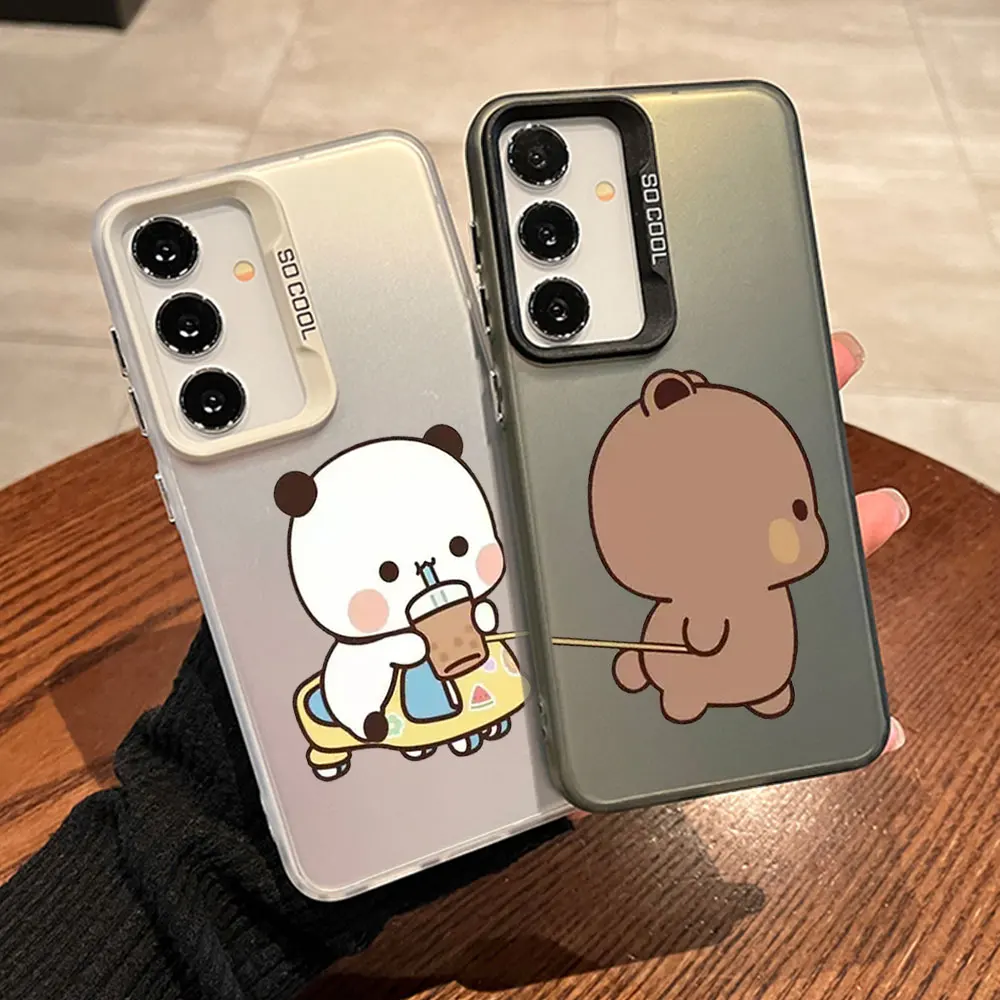 Funny Bubududu Panda Couples Phone Case for Samsung Galaxy A55 A54 A53 A52 A51 A70 A32 A13 5G Shockproof Back Cover Paired Funda Funny Bubududu Panda Couples Phone Case for Samsung Galaxy A55 A54 A53 A52 A51 A70 A32 A13 5G Shockproof Back Cover Paired Funda