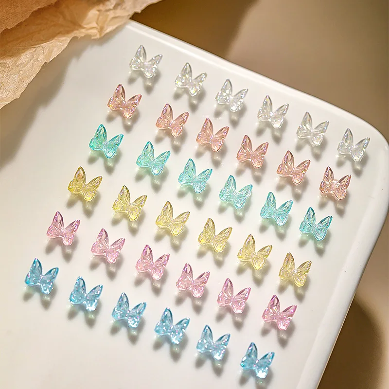 20pcs Tce Transparent Butterfly Nail Art Charms 10Styles Glitter Rhinestones Nail Decorations Jewelry DIY Kawaii Accessories 6mm
20pcs Tce Transparent Butterfly Nail Art Charms 10Styles Glitter Rhinestones Nail Decorations Jewelry DIY Kawaii Accessories 6mm