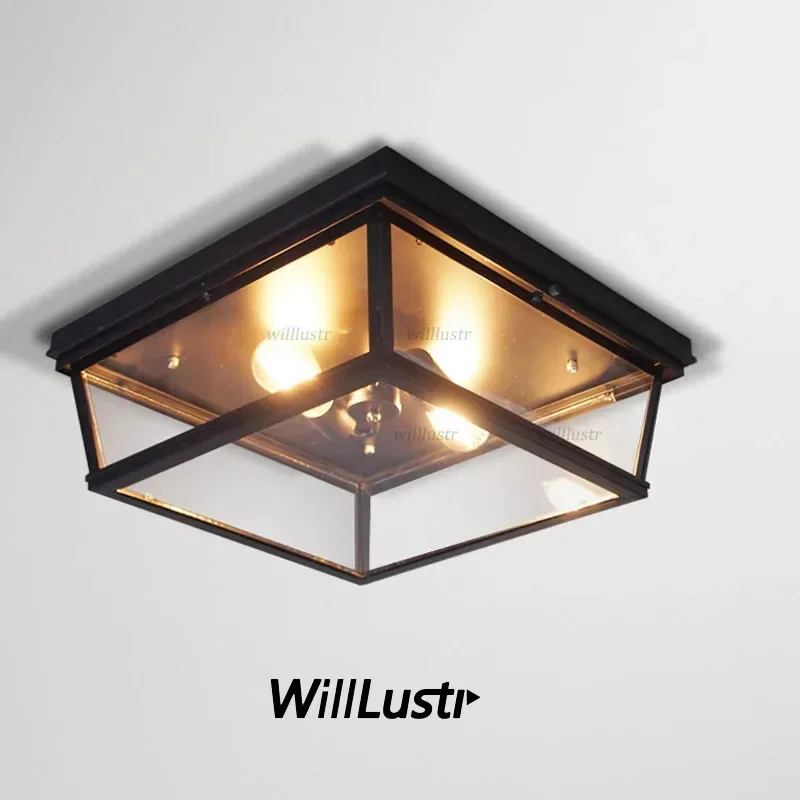 Glass Box Ceiling Lamp Retro Square Iron Light Hotel Bar Aisle Porch Kitchen Balcony Study Cloakroom American Country Lighting
Glass Box Ceiling Lamp Retro Square Iron Light Hotel Bar Aisle Porch Kitchen Balcony Study Cloakroom American Country Lighting