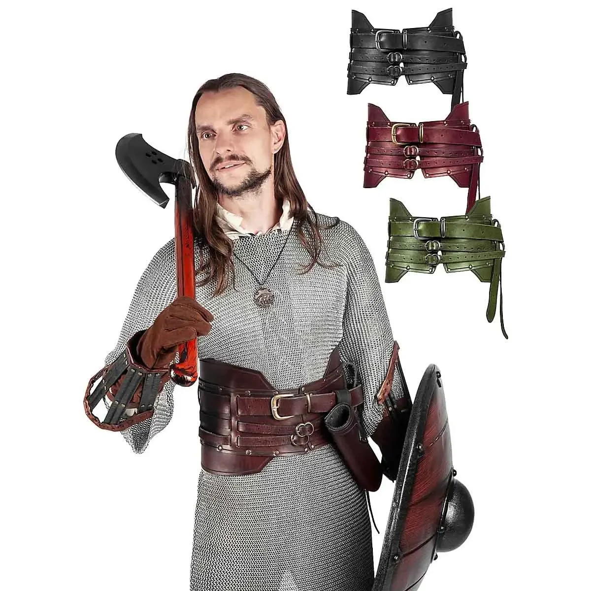 Medieval wide leather armor belt steam punk waist clothing paired with Renaissance combat knight PU belt piece role-playing
Medieval wide leather armor belt steam punk waist clothing paired with Renaissance combat knight PU belt piece role-playing