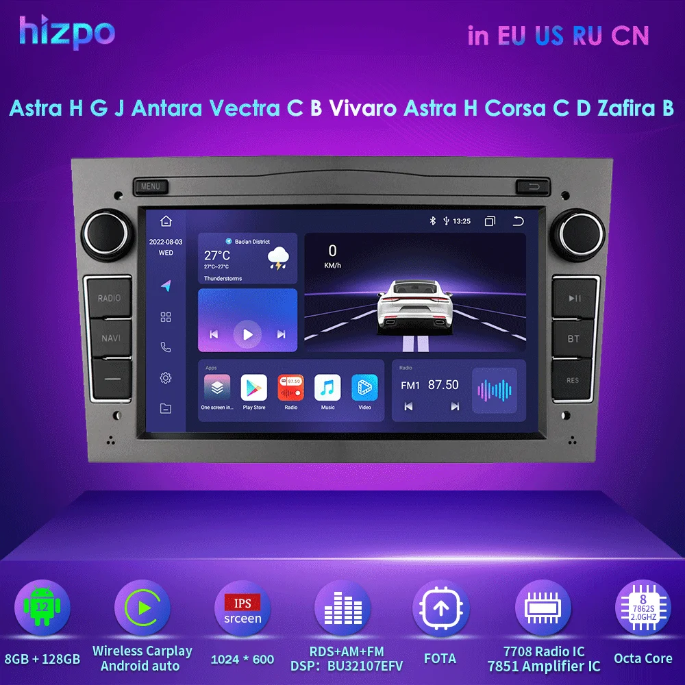 CarPlay Android Auto Car Radio GPS Player For Opel Astra H J 2004 Vectra Vauxhall Antara Zafira Corsa C D Vivaro Meriva Veda RDS
CarPlay Android Auto Car Radio GPS Player For Opel Astra H J 2004 Vectra Vauxhall Antara Zafira Corsa C D Vivaro Meriva Veda RDS