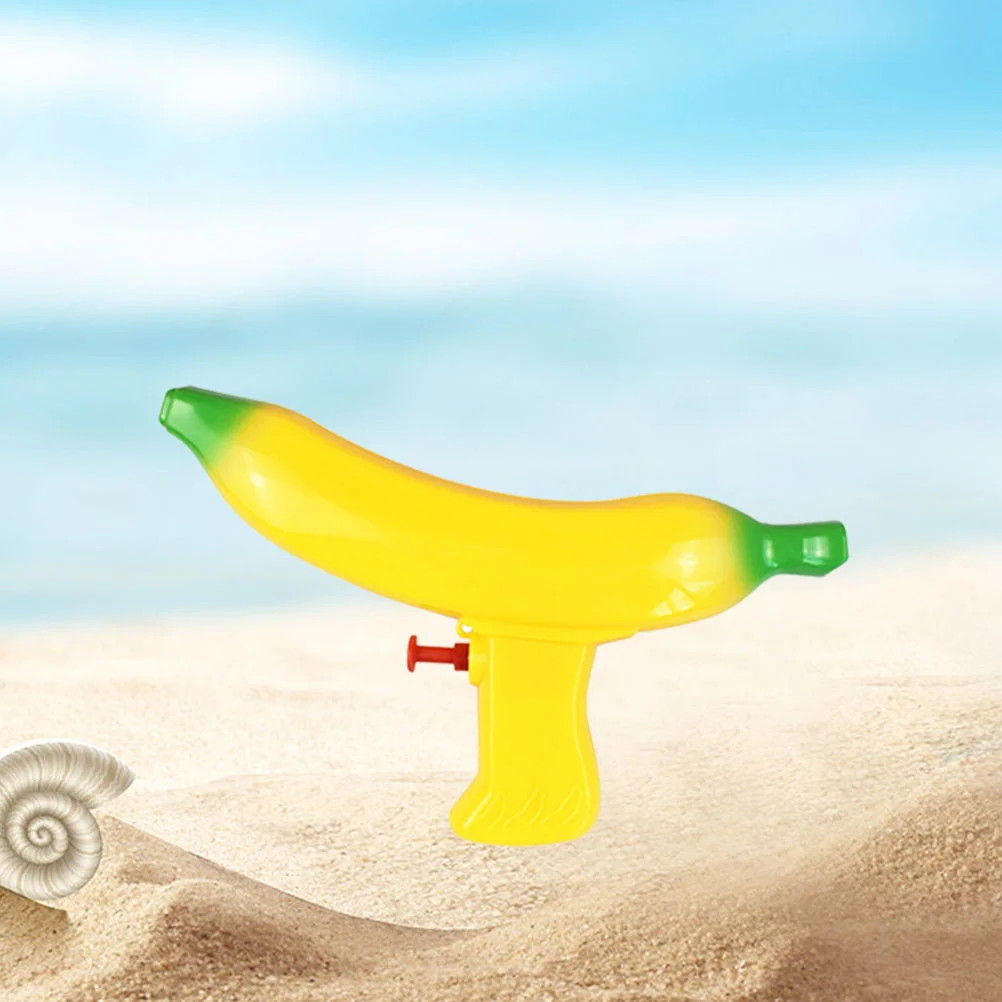 

4pcs Water Simulation Banana Shaped Water Soaker Summer Beach Playthings Goodie Bag Filler for Kids Children