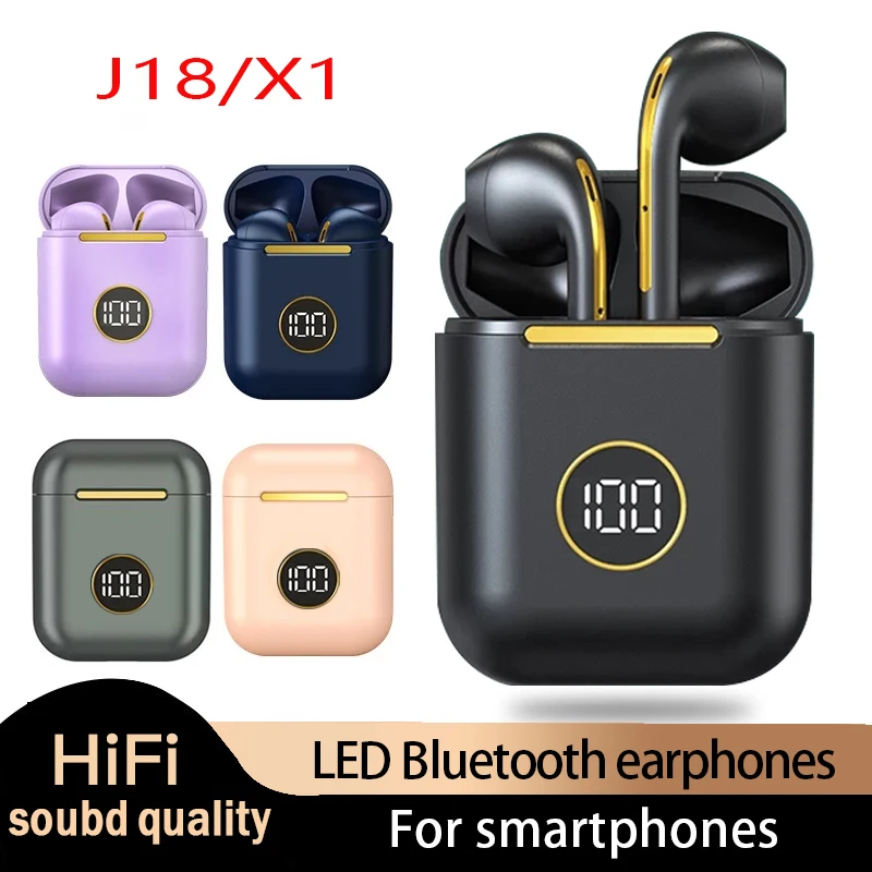 

X1 Tws Wireless Headphone Bluetooth 5.0 True Stereo Sport Game Headset In Ear With Microphone Touch Operate Hifi PK J18 J15 Y50