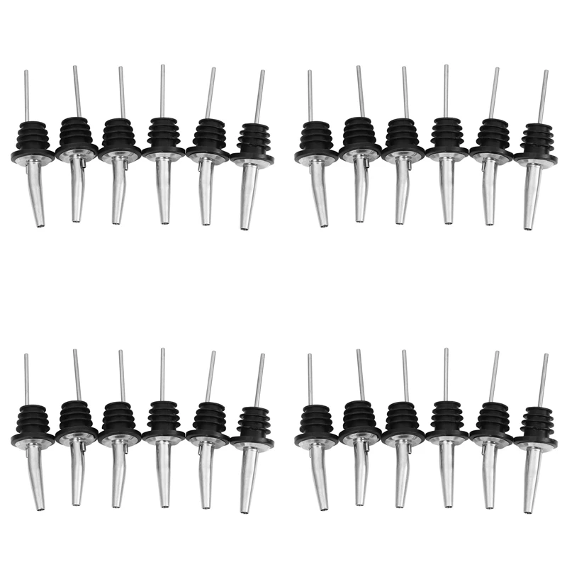 24Pcs Stainless Steel Spirit Wine Bottle Pourer Stopper Free Flow Liquor Cocktail
24Pcs Stainless Steel Spirit Wine Bottle Pourer Stopper Free Flow Liquor Cocktail