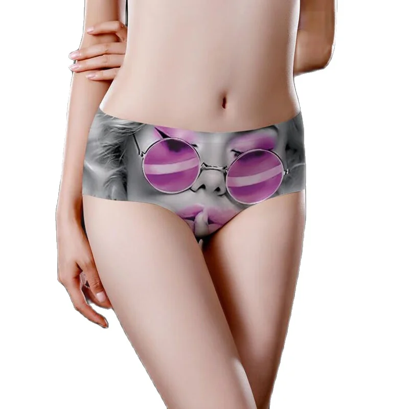 Ice Silk Traceless Sexy Underwear Women Panties Creative Cover Girl 3D Print Briefs Breathable Hip Wrap Underpants Soft Lingerie
Ice Silk Traceless Sexy Underwear Women Panties Creative Cover Girl 3D Print Briefs Breathable Hip Wrap Underpants Soft Lingerie