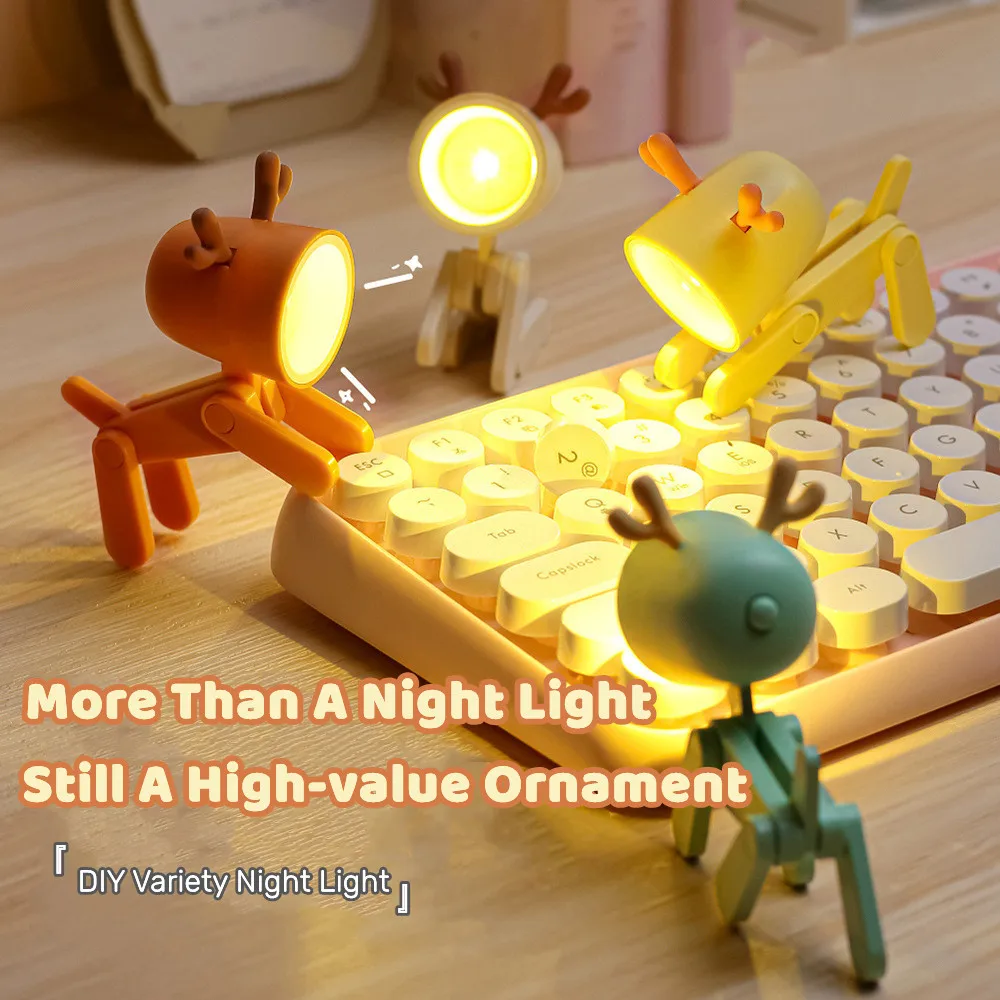 LED Night Light Mini Cute Pet Light Ins Student Gift Cartoon Pet Folding Table Lamp Kids Room Bedside Bedroom Living Room Decor
LED Night Light Mini Cute Pet Light Ins Student Gift Cartoon Pet Folding Table Lamp Kids Room Bedside Bedroom Living Room Decor