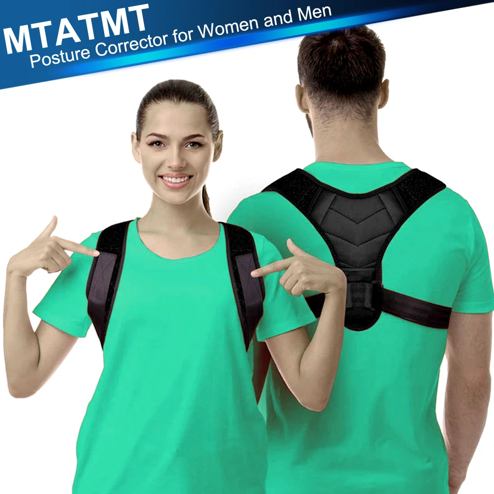 

Posture Corrector for Women and Men - Invisible & Adjustable Upper Back Brace for Providing Pain Relief from Neck Back Shoulder