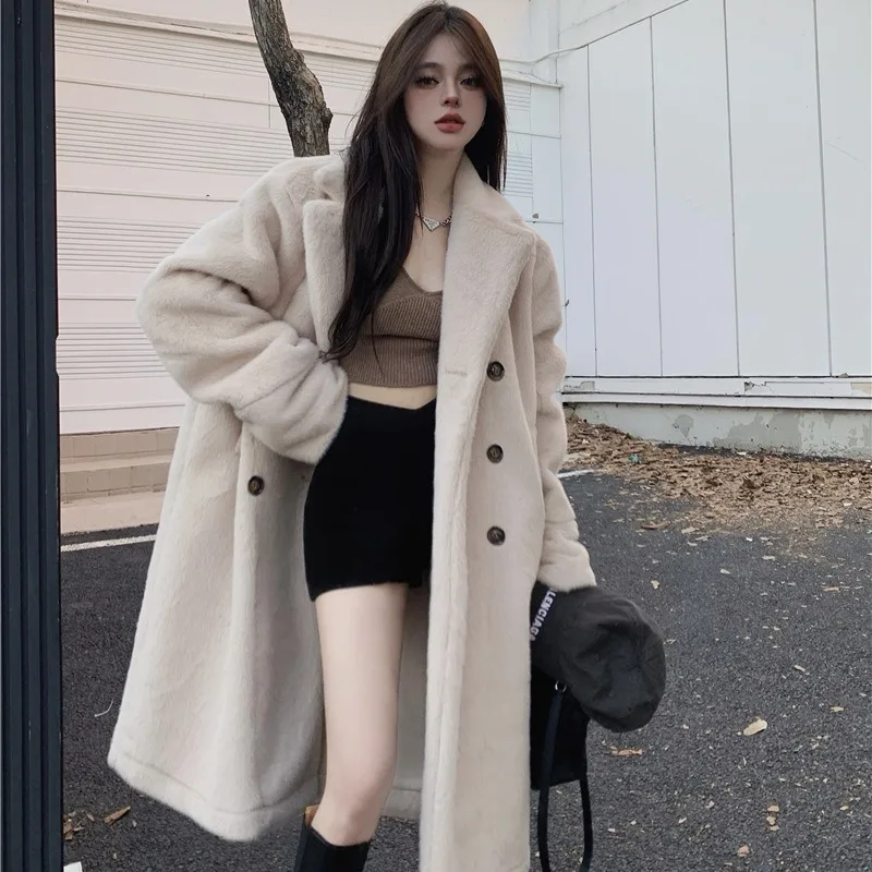 Hsa Autumn and Winter New Warm Fur Mid length Coat with Loose and Slim Appearance Cotton Coat White Oversized Snow Coat
Hsa Autumn and Winter New Warm Fur Mid length Coat with Loose and Slim Appearance Cotton Coat White Oversized Snow Coat