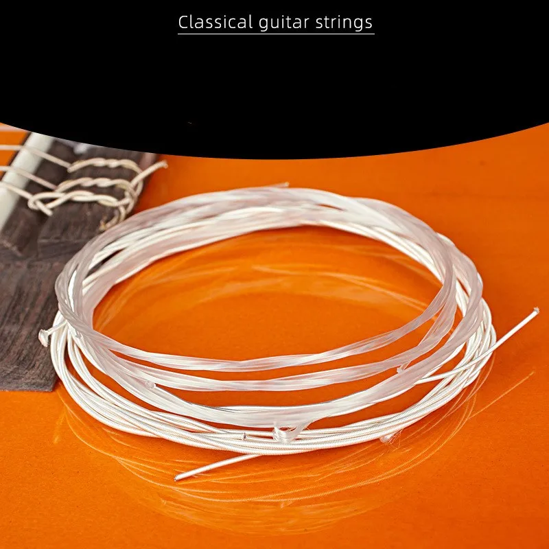 6Pcs/Set Classical Guitar Strings Professional Music Instrument Strings Set Nylon Fiber Classical Guitar Replacement Accessories
6Pcs/Set Classical Guitar Strings Professional Music Instrument Strings Set Nylon Fiber Classical Guitar Replacement Accessories