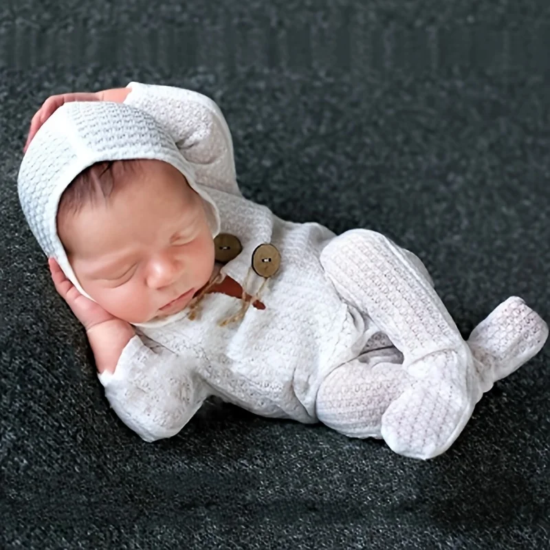 Newborn Photography Props Romper Hood Footed Bodysuits Baby Unisex Costume Knit Outfit Studio Shoot Photo Accessories
Newborn Photography Props Romper Hood Footed Bodysuits Baby Unisex Costume Knit Outfit Studio Shoot Photo Accessories