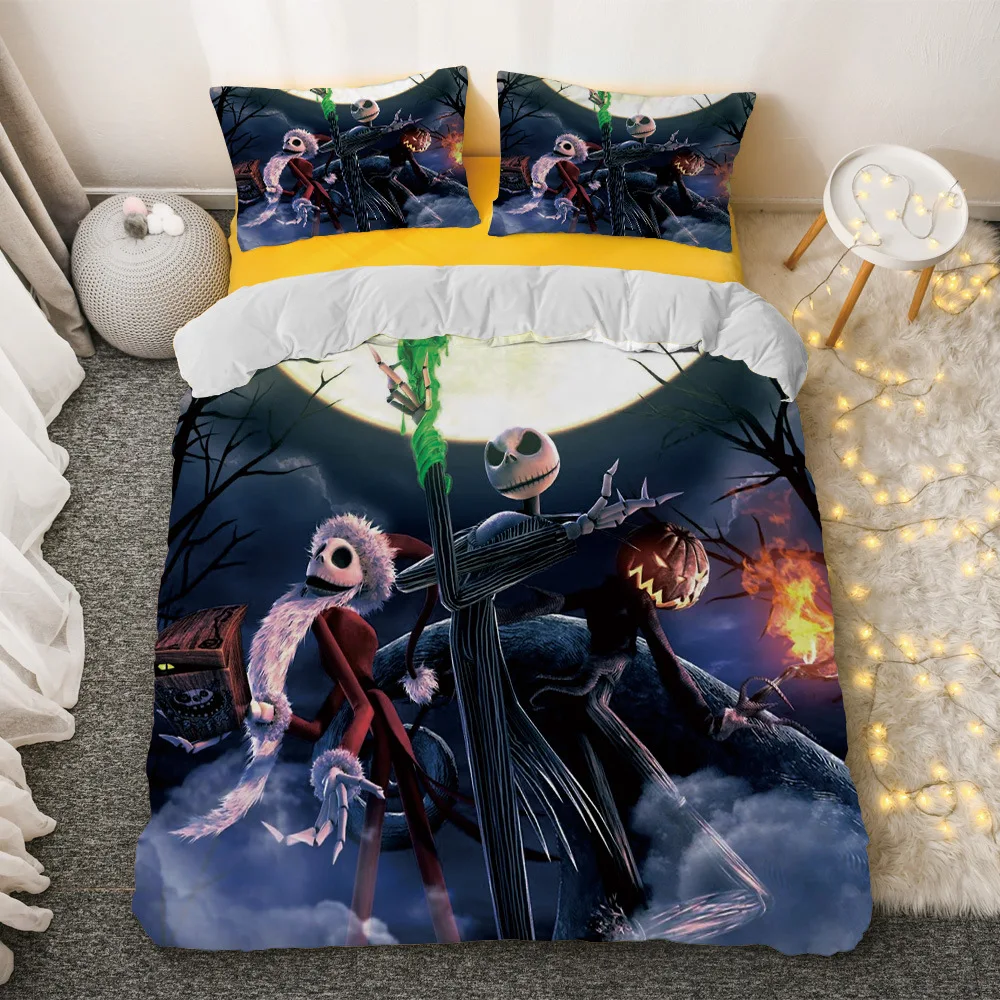 Christmas Eve Horror Three Piece Skeleton Bedding set Digital Printing Bedding Cover Pillowcase Children Bedroom Decoration
Christmas Eve Horror Three Piece Skeleton Bedding set Digital Printing Bedding Cover Pillowcase Children Bedroom Decoration