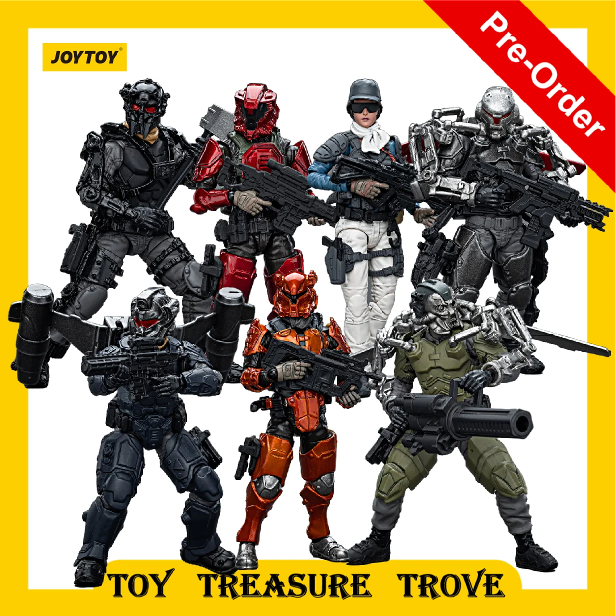 

[Pre-Order] JOYTOY 1/18 Action Figures Yearly Army Builder Promotion Pack Figure 25-31 Anime Model Toys Collection Free Shipping