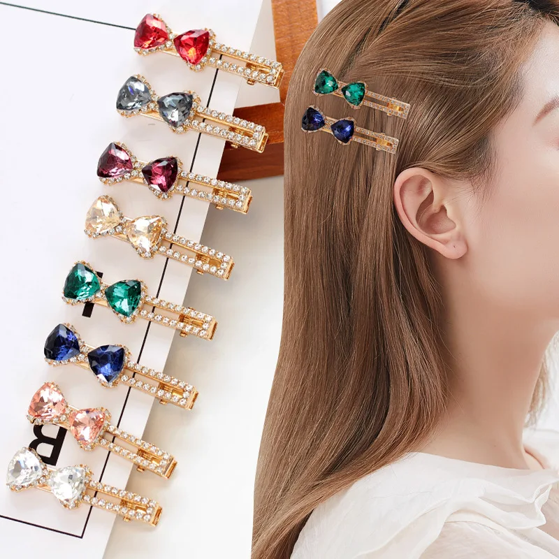 Classic Bow Hair Clip Rhinestone Hairgrips for Woman Girls Side Bangs Clip Hairclip Hair Accessories
Classic Bow Hair Clip Rhinestone Hairgrips for Woman Girls Side Bangs Clip Hairclip Hair Accessories