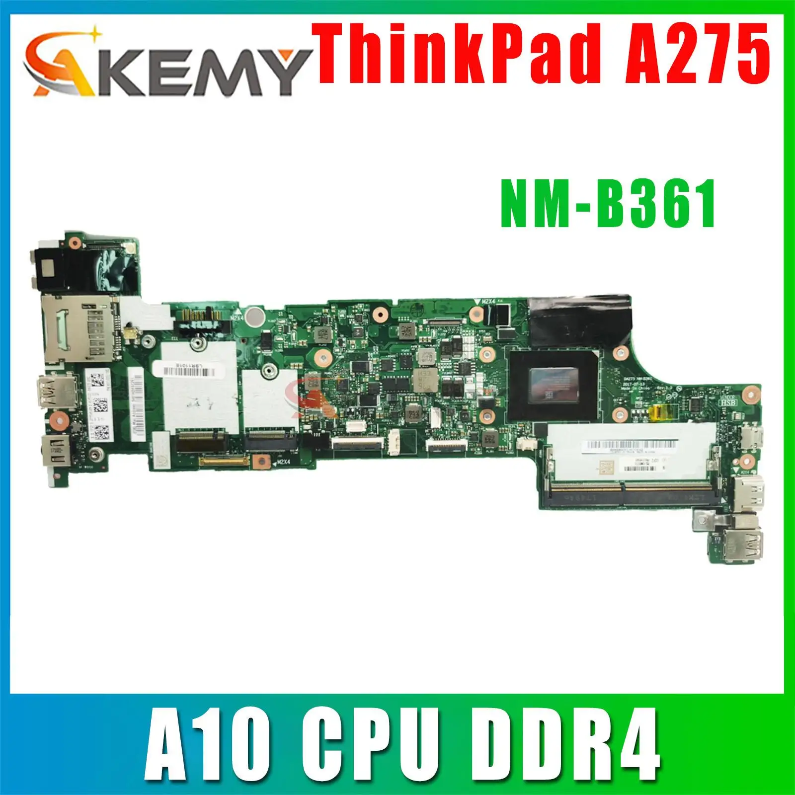 FRU 01HY471 01HY465 01HY466 01HY474 For Lenovo ThinkPad A275 Laptop Motherboard DA275 NM-B361 With A10 CPU DDR4
FRU 01HY471 01HY465 01HY466 01HY474 For Lenovo ThinkPad A275 Laptop Motherboard DA275 NM-B361 With A10 CPU DDR4
